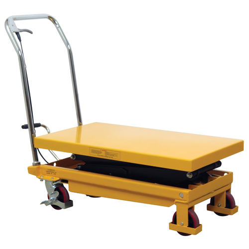 Table &eacute;l&eacute;vatrice &agrave; ciseaux hydraulique, 19,5" lo x 35,5" la/35-1/2" lo x 19-1/2" la, Acier, Capacit&eacute; 770 lb Waymarc Industries Inc