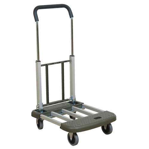 Telefolding Platform Truck, Aluminum, 330 lbs., 29-1/2" L x 17-1/2" W, 36-1/2" High Waymarc Industries Inc