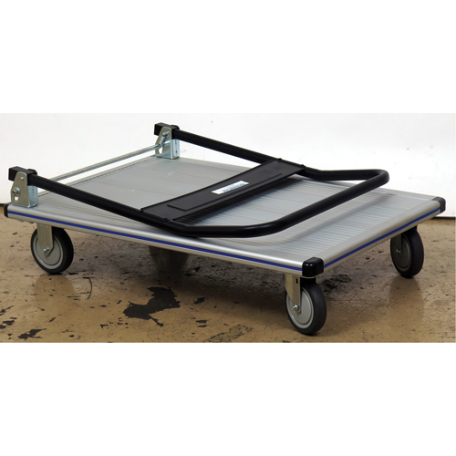Folding Handle Platform Truck, Aluminum, 350 lbs., 29" L x 18-1/2" W, 34-1/2" High Waymarc Industries Inc