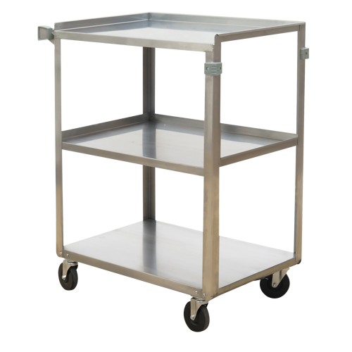 Shelf Carts, 3 Tiers, 15-1/2" W x 32-1/8" H x 24" D, 300 lbs. Capacity Waymarc Industries Inc