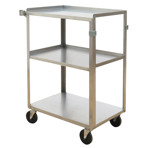 Chariots &agrave; tablette, 3 Tiers, 15-3/4" la x 32" h x 24" p, Capacit&eacute; 500 lb Waymarc Industries Inc