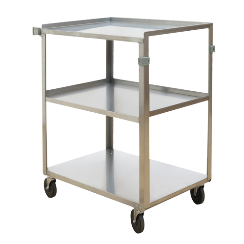 Shelf Carts, 3 Tiers, 18" W x 32" H x 27-3/8" D, 500 lbs. Capacity Waymarc Industries Inc