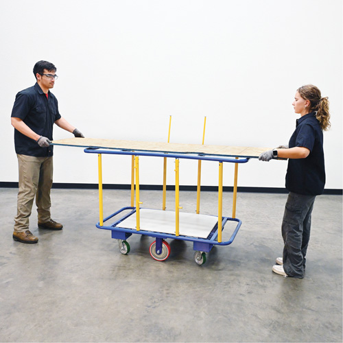 Chariot horizontal pour panneaux, 63-7/16" x 28-1/2" x 40-15/16", Capacit&eacute; 2000 lb Waymarc Industries Inc