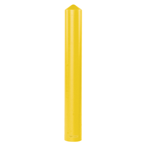 Smooth Bollard Cover, 8" Dia. x 56" L, Yellow Waymarc Industries Inc