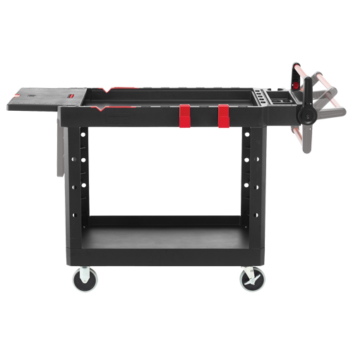 Chariot utilitaire robuste et polyvalent, 2 tiers, 25-1/5" x 36" x 51-1/2", Capacit&eacute; 500 lb Waymarc Industries Inc