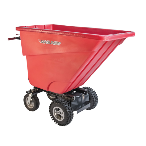Chariot &agrave; bascule motoris&eacute;, Capacit&eacute; 13.5 cu.ft., 45" h x 26-1/2" la x 68" p Waymarc Industries Inc
