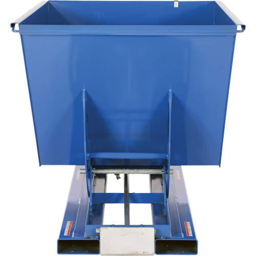 Conteneur autobasculeur, Acier, 1-1/2 vg³, Bleu Waymarc Industries Inc