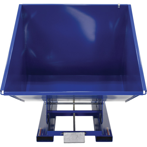 Conteneur autobasculeur, Acier, 2 vg³, Bleu Waymarc Industries Inc