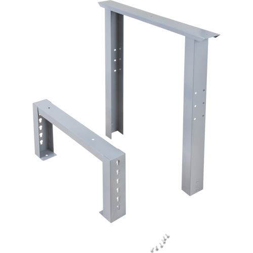 Pattes d'&eacute;tabli pour service industriel, Acier, 24" p x 34" h, Simple Waymarc Industries Inc