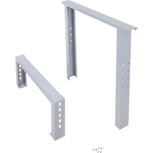 Pattes d'&eacute;tabli pour service industriel, Acier, 30" p x 34" h, Simple Waymarc Industries Inc
