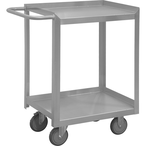 Industrial Grade Shelf Cart, 2 Tiers, 24-1/8" W x 35" H x 42" D, 1200 lbs. Capacity Waymarc Industries Inc