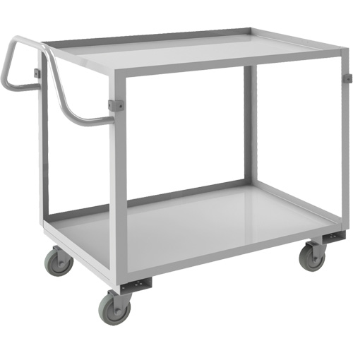 Chariot avec tablettes de calibre industriel, 2 Tiers, 22-1/2" la x 36-1/2" h x 42-7/16" p, Capacit&eacute; 600 lb Waymarc Industries Inc