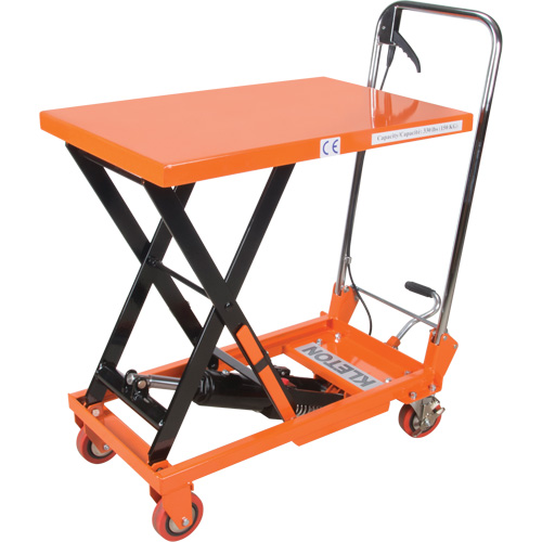 Hydraulic Scissor Lift Table, 27-1/2" L x 17-3/4" W, Steel, 330 lbs. Capacity Waymarc Industries Inc