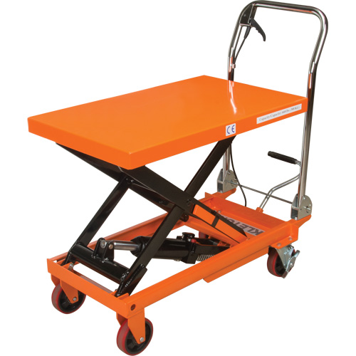 Hydraulic Scissor Lift Table, 32" L x 19-3/4" W, Steel, 660 lbs. Capacity Waymarc Industries Inc
