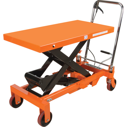 Table &eacute;l&eacute;vatrice &agrave; ciseaux hydraulique, 39-1/2" lo x 20" la, Acier, Capacit&eacute; 1650 lb Waymarc Industries Inc