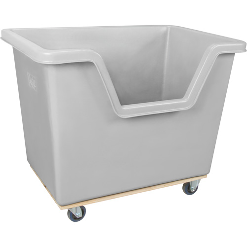 Chariot-caisse &agrave; c&ocirc;t&eacute; ouvert, Poly&eacute;thyl&egrave;ne, 45-3/4" lo x 31-1/4" la x 37-3/4" h, Volume 22 pi³, Capacit&eacute; 1000 lb Waymarc Industries Inc