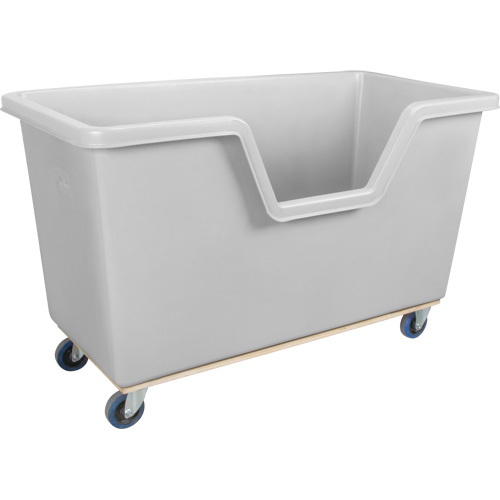 Chariot-caisse &agrave; c&ocirc;t&eacute; ouvert, Poly&eacute;thyl&egrave;ne, 63" lo x 34-1/4'' la x 38-1/2" h, Volume 24 pi³, Capacit&eacute; 1200 lb Waymarc Industries Inc