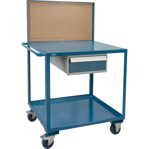 Chariot de service mobile, 2 Tiers, 24" la x 57" h x 40" p, Capacit&eacute; 1200 lb Waymarc Industries Inc