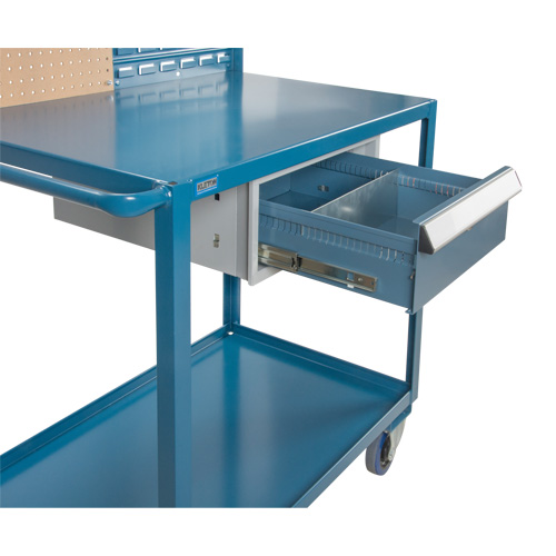Chariot de service mobile, 2 Tiers, 24" la x 57" h x 40" p, Capacit&eacute; 1200 lb Waymarc Industries Inc