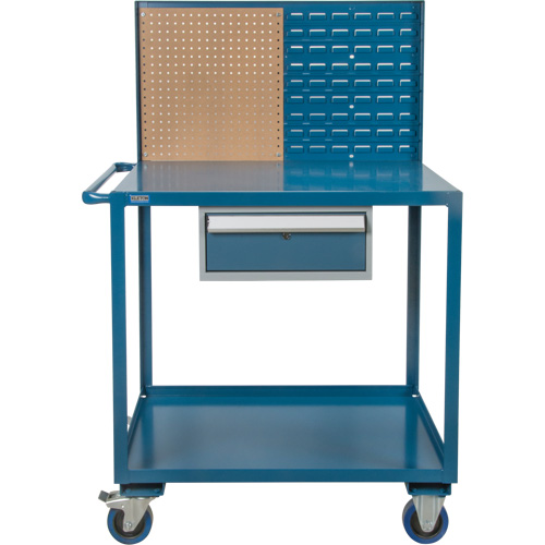 Chariot de service mobile, 2 Tiers, 24" la x 57" h x 40" p, Capacit&eacute; 1200 lb Waymarc Industries Inc