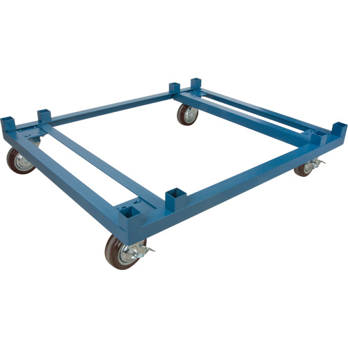 Dolly for Open Mesh Container, 40.5" W x 34-1/2" D x 10" H, 3000 lbs. Capacity Waymarc Industries Inc