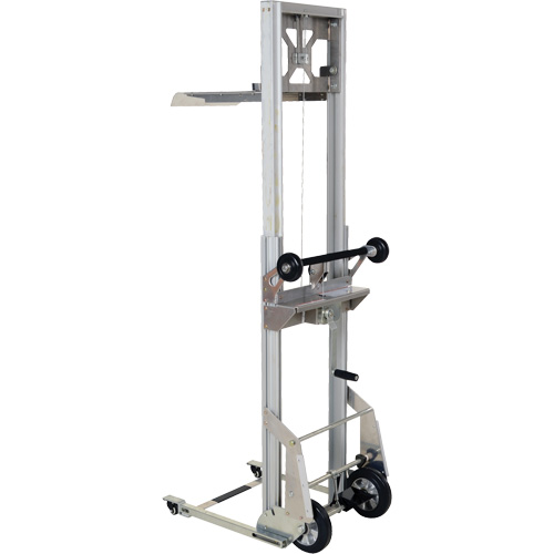 Portable Aluminum Load Lifter, Foot Pump Operated, 200 lbs. Capacity, 61" Max Lift Waymarc Industries Inc