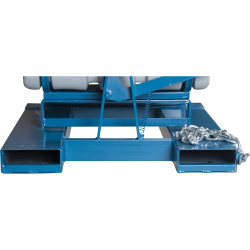 Self-Dumping Hopper, Polyethylene, 5/8 cu.yd., Grey Waymarc Industries Inc