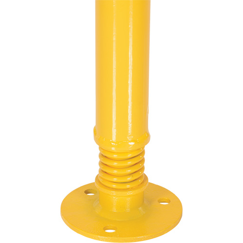Spring Loaded Bollard, Steel, 42" H x 2-1/8" W, Yellow Waymarc Industries Inc