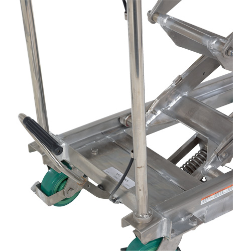 Manual Hydraulic Scissor Lift Table, 36-1/4" L x 19-3/8" W, Stainless Steel, 600 lbs. Capacity Waymarc Industries Inc