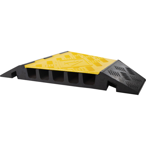 Protecteur de c&acirc;ble tourne-&agrave;-droite robuste Powerhouse, 5 canaux, 12" lo x 19,75" la x 2,25" h Waymarc Industries Inc