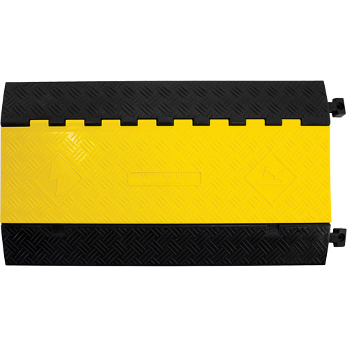Powerhouse Medium-Duty Straight Cable Protector, 5 Channels, 36" L x 19.63" W x 2.25" H Waymarc Industries Inc