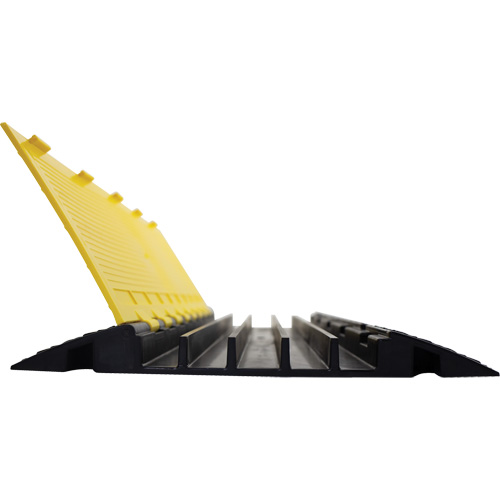Powerhouse Medium-Duty Straight Cable Protector, 5 Channels, 36" L x 19.63" W x 2.25" H Waymarc Industries Inc
