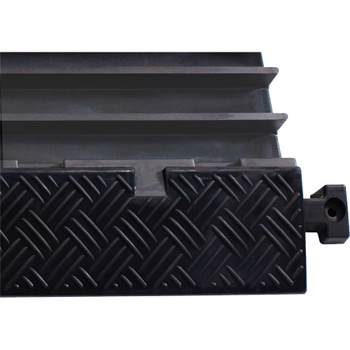 Powerhouse Medium-Duty Straight Cable Protector, 5 Channels, 36" L x 19.63" W x 2.25" H Waymarc Industries Inc