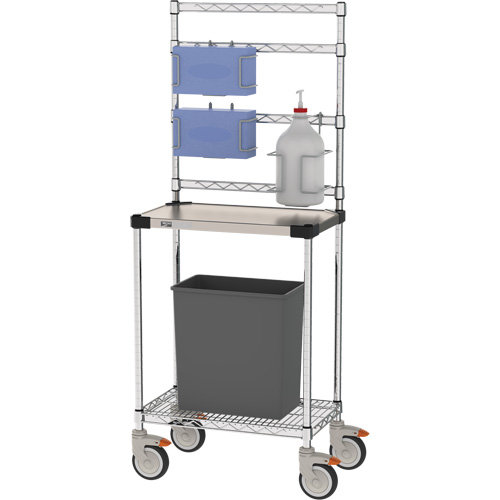Sanitizer Station, Stainless Steel, 24" x 60" x 14", 900 lbs. Capacity Waymarc Industries Inc
