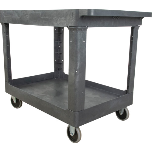 Chariot utilitaire pour l'entretien, 2 tiers, 24-5/8" x 32-1/2" x 40", Capacit&eacute; 550 lb Waymarc Industries Inc