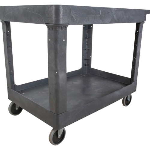 Chariot utilitaire pour l'entretien, 2 tiers, 24-5/8" x 32-1/2" x 40", Capacit&eacute; 550 lb Waymarc Industries Inc