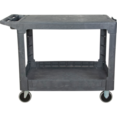 Chariot utilitaire pour l'entretien avec tablette plate, 2 tiers, 25-1/4" x 32-1/4" x 44", Capacit&eacute; 550 lb Waymarc Industries Inc