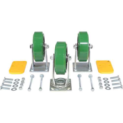 Ensemble de roulettes de tr&eacute;mie &agrave; basculement automatique s&eacute;rie H Waymarc Industries Inc