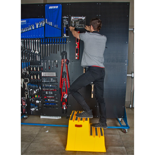 Escabeau industriel, 2 marches, 26" x 22-7/16" x Hauteur 19-11/16" Waymarc Industries Inc