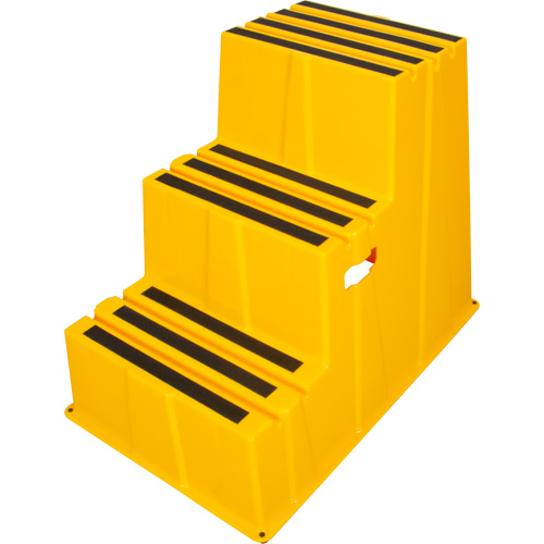 Escabeau industriel, 3 marches, 34-13/16" x 22-7/16" x Hauteur 28-1/2" Waymarc Industries Inc