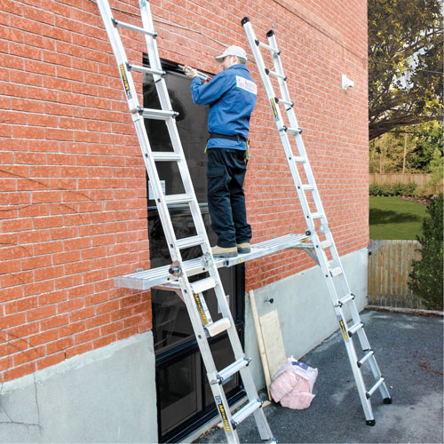 Telescoping Work Plank, 108" W x 12" D, 250 lbs. Capacity, Knocked Down Waymarc Industries Inc
