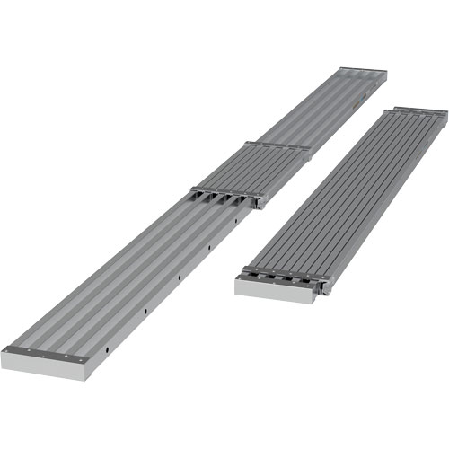 Planche de travail t&eacute;lescopique, 156" la x 12" pr, Capacit&eacute; de 250 lb, D&eacute;mont&eacute; Waymarc Industries Inc