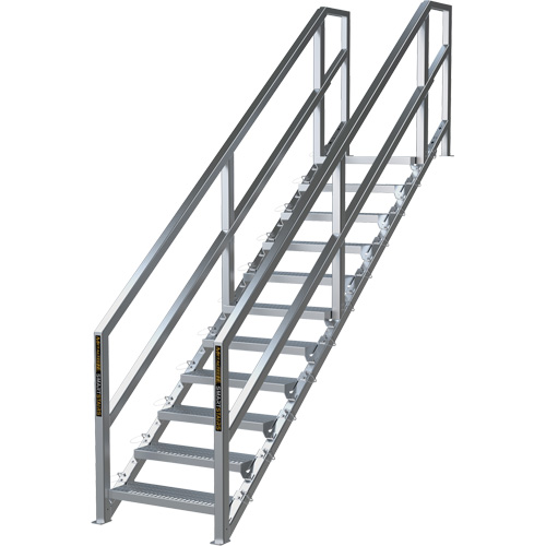 Syst&egrave;me d'escalier modulaire pour la construction de 11-16 marches SmartStairs, 120" ha Waymarc Industries Inc
