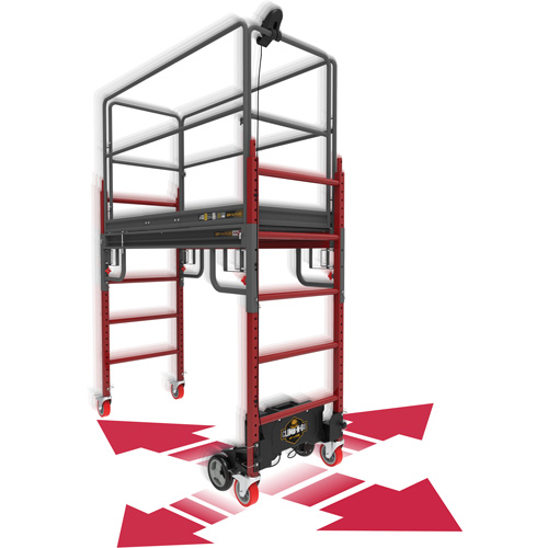 Complete Motorized Buildman 6' Baker Scaffold Kit, 31" D x 118-3/4" H Waymarc Industries Inc