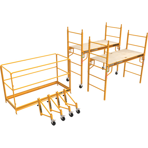 Trousse compl&egrave;te de tour d'&eacute;chafaudage pour cloison s&egrave;che de 12', 58-1/2" p x 183" h Waymarc Industries Inc