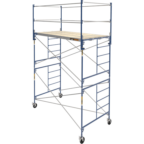 Complete Scaffold Tower with Casters, 66-2/10" D x 177-1/2" H Waymarc Industries Inc