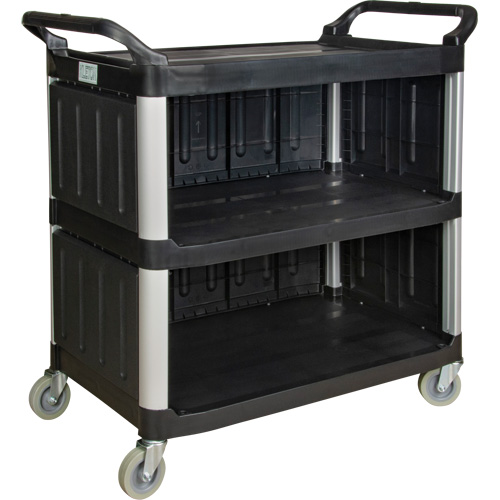 Chariot utilitaire, 3 tiers, 19-3/4" x 37-1/2" x 40-1/4", Capacit&eacute; 250 lb Waymarc Industries Inc