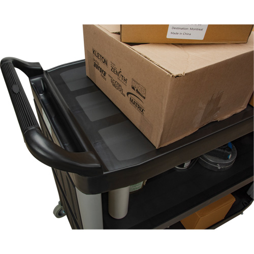 Chariot utilitaire, 3 tiers, 19-3/4" x 37-1/2" x 40-1/4", Capacit&eacute; 250 lb Waymarc Industries Inc