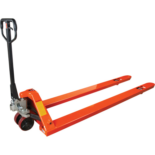 8' Long Fork Hydraulic Pallet Trucks, 96" L x 27" W, 4400 lbs. Capacity Waymarc Industries Inc