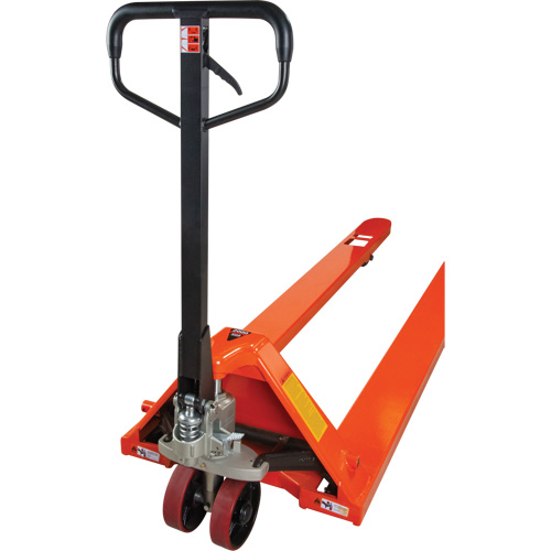 8' Long Fork Hydraulic Pallet Trucks, 96" L x 27" W, 4400 lbs. Capacity Waymarc Industries Inc